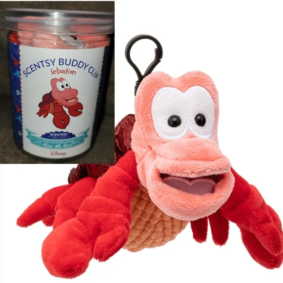 NEW Scentsy SEBASTIAN Buddy CLIP from THE LITTLE MERMAID - Picture 1 of 7